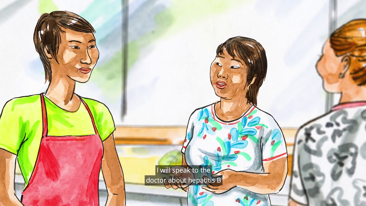 Living well with hepatitis B – Cooking at the school