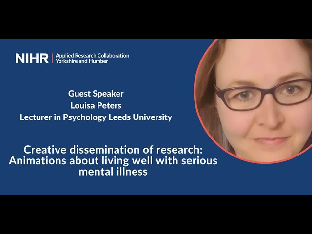 Lunch & Learn – Creative dissemination of research: Animations about living well with mental illness